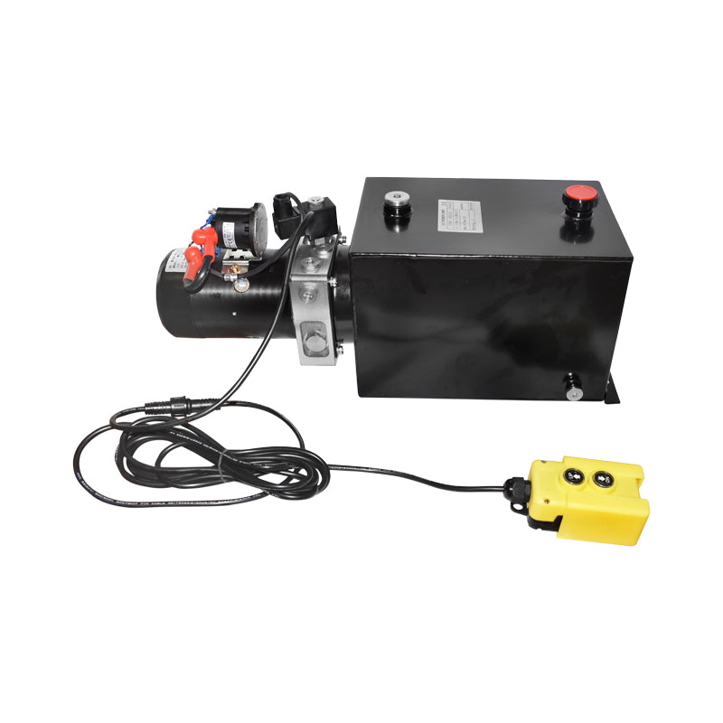 12V tipping pump, 1.6kW 160 bar, with 10L metal tank and remote control
